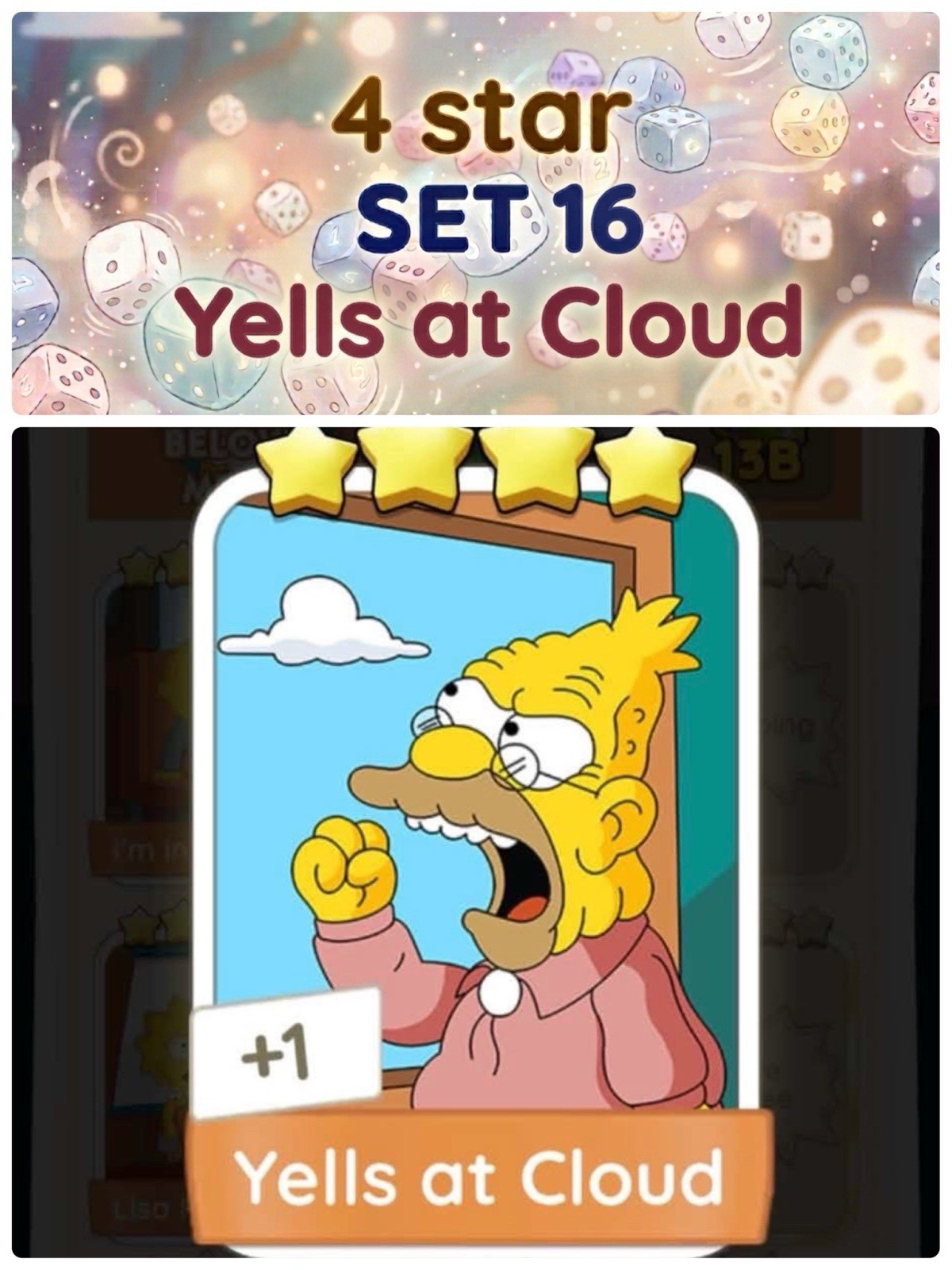 Yells at Cloud – 4 Star – Set 16 Monopoly go
