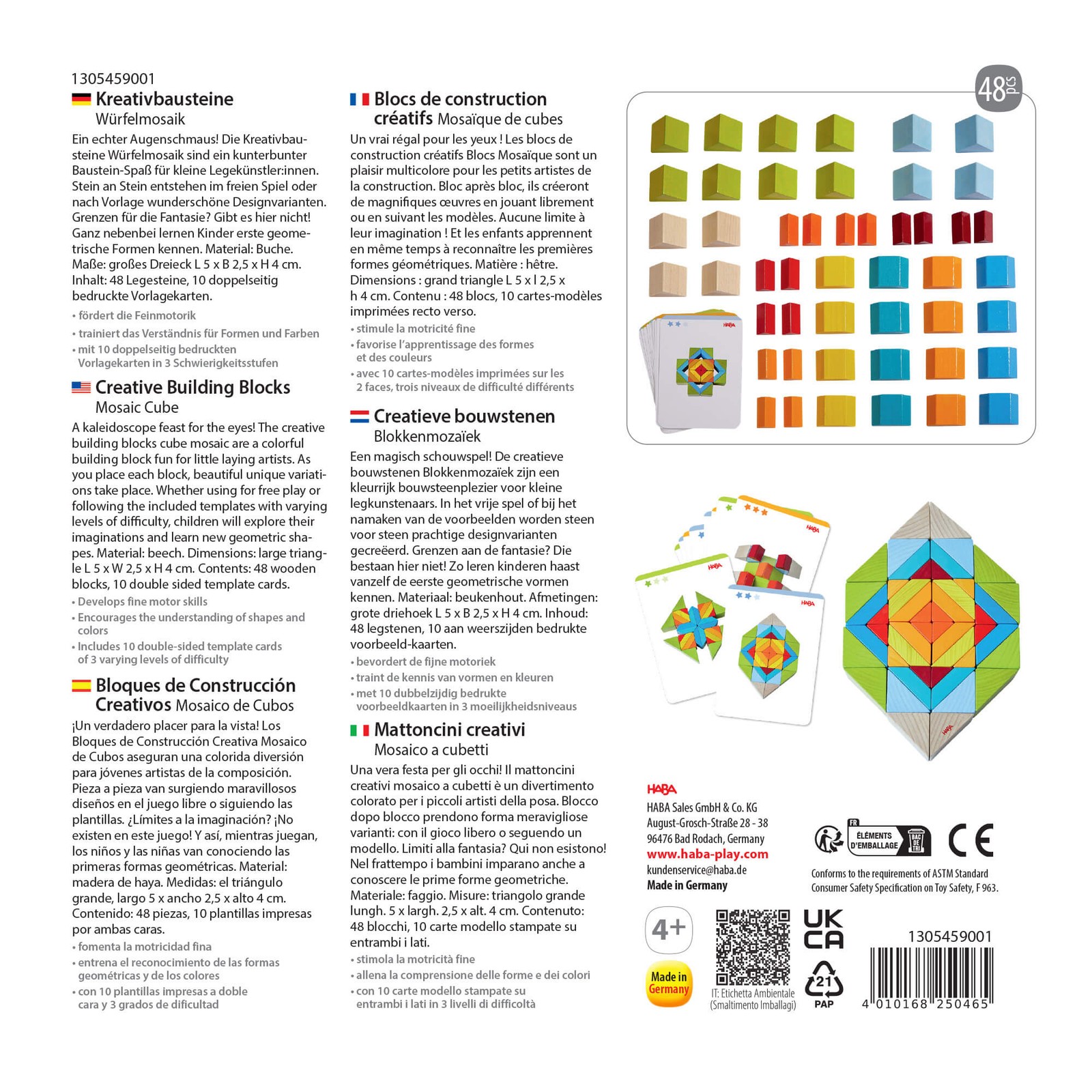 HABA Mosaic 3D Wooden Arranging Game