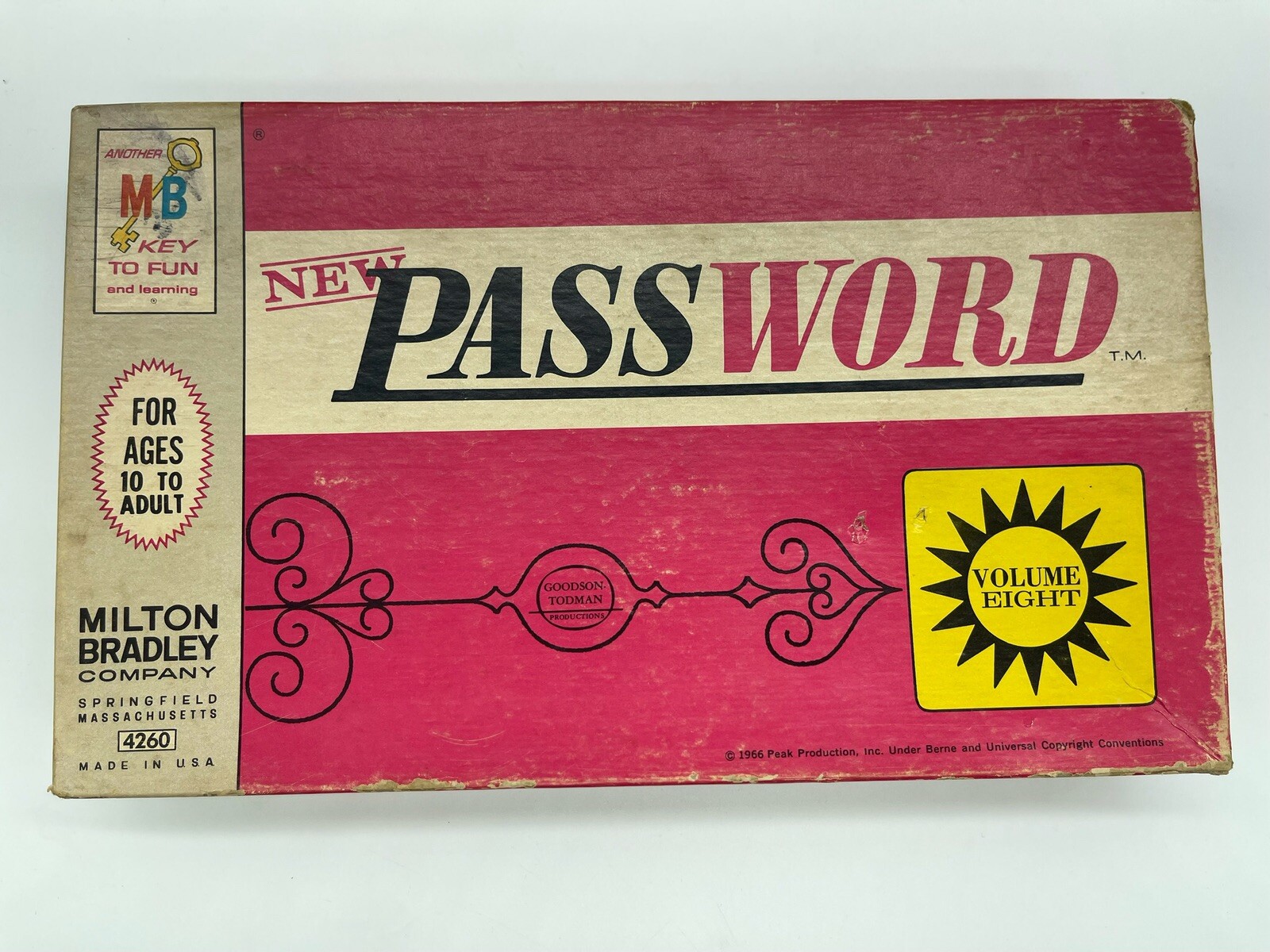 Vintage Password Volume Eight 8 Game ~ 1966 Milton Bradley 4260