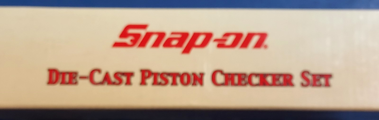 Snap On Tools Die Cast Piston Checker Set with wooden case. P/N-SSX05H101