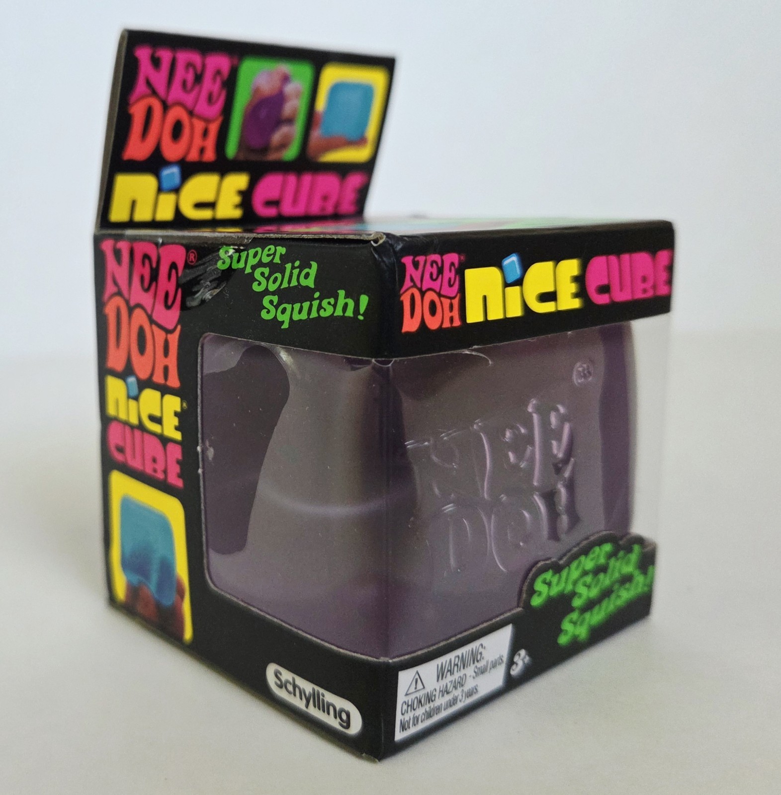 PURPLE NeeDoh Nice Cube Nee Doh Nicecube 2.25″ Squishy Stress Toy 100% AUTHENTIC