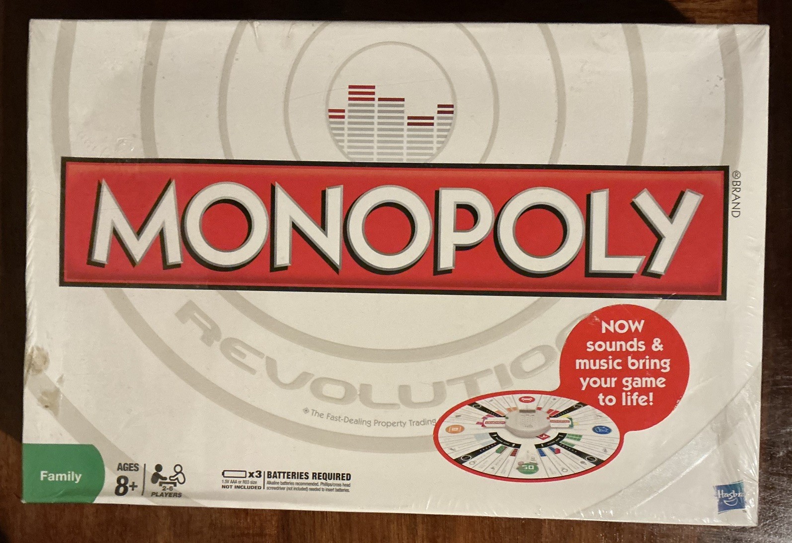 Monopoly Revolution ~ Family Board Game – Sounds & Music 2010 Hasbro Ages 8+ NEW