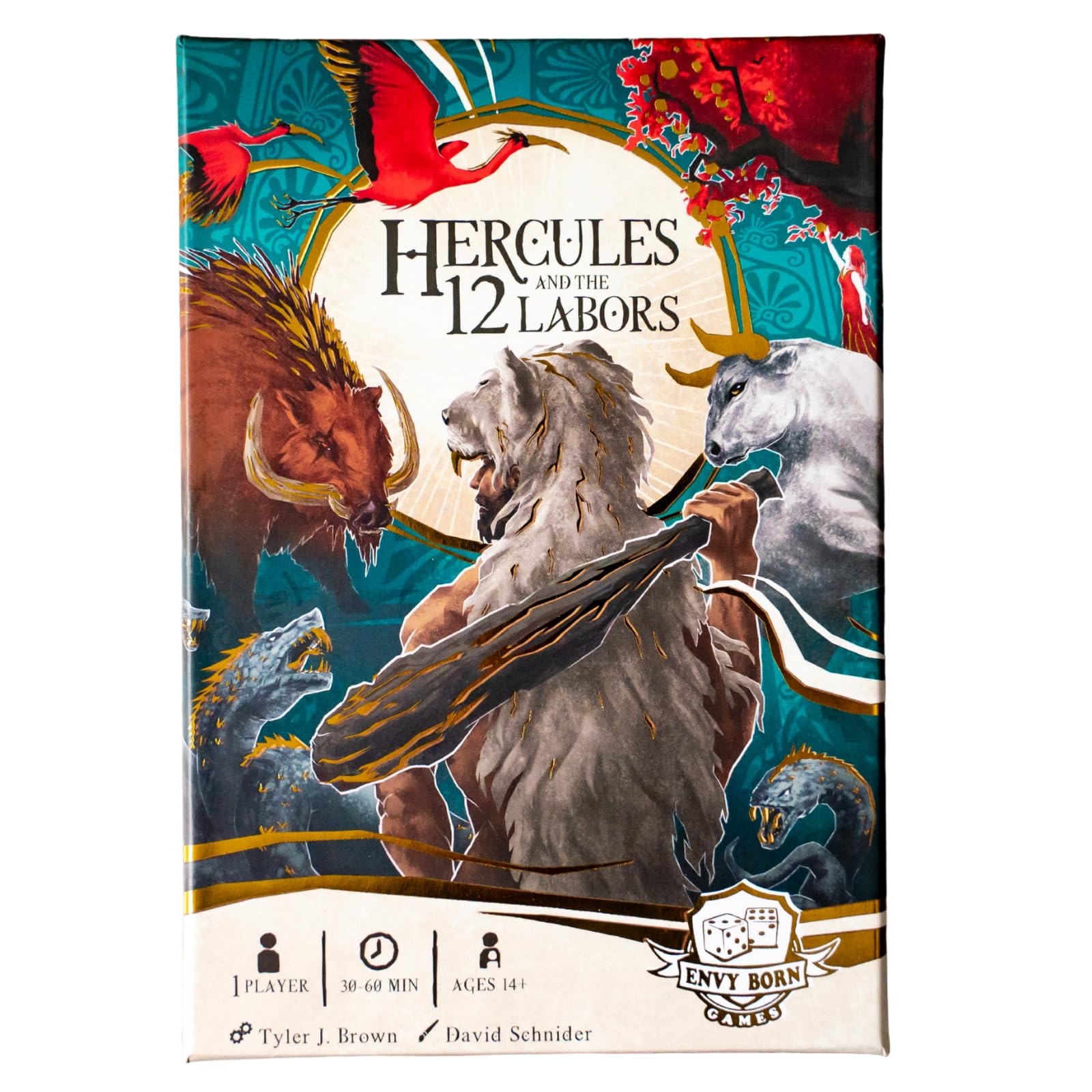 Envy Born Games Hercules And The 12 Labors Solo Card Dice Game Mythology
