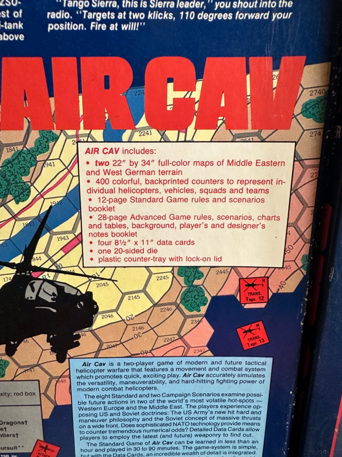 Air Cav Game / West End Games / 1985 / Unpunched and Complete