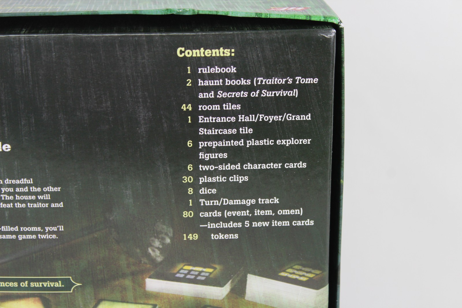 Betrayal at House on the Hill 2nd Edition Horror Board Game * Missing 3-Pieces