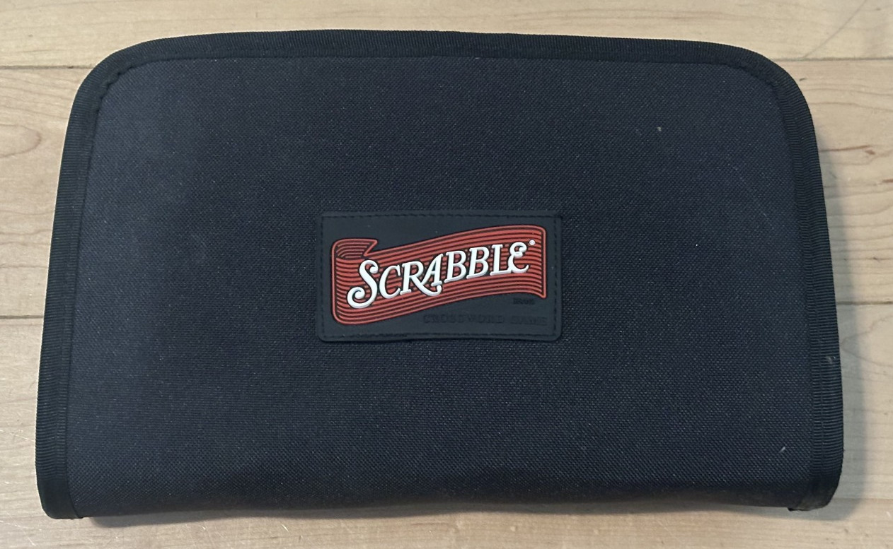 Vintage Travel Scrabble Game Folio Edition and Travel Size, Foldable, Zipper