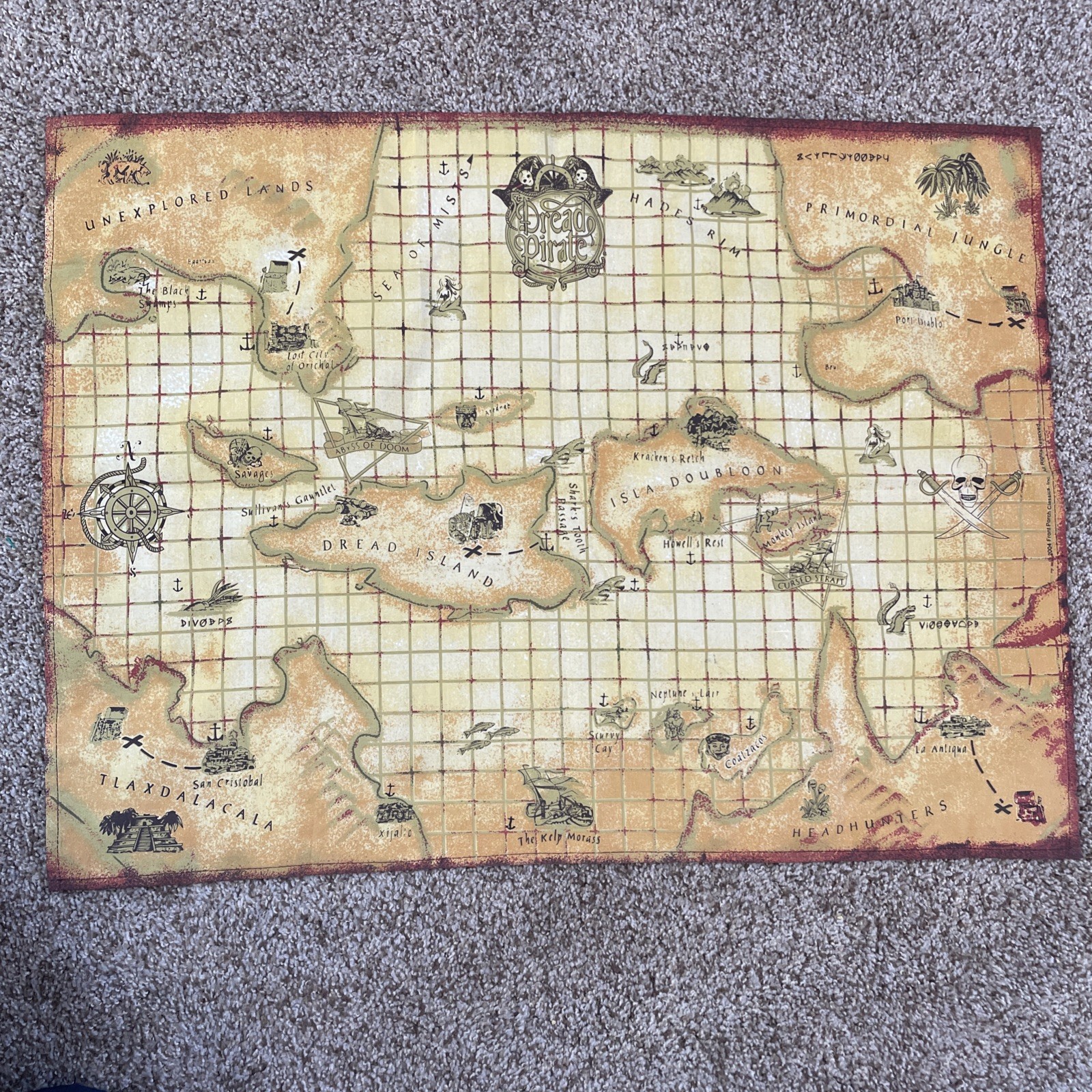 Dread Pirate Front Porch Classics Replacement Part – Cloth Map Playing Board
