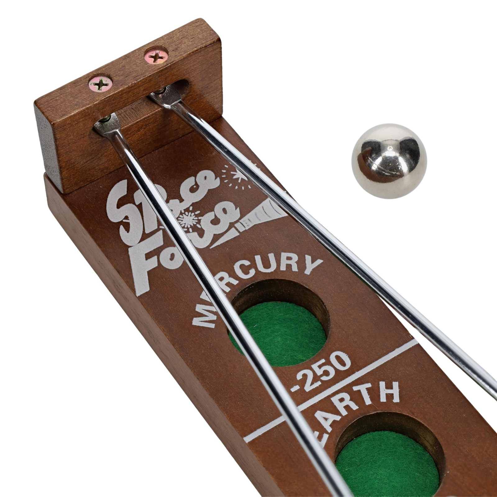 Classic 1940s Shoot The Moon Game – Solid Walnut, 18 Inches Tall