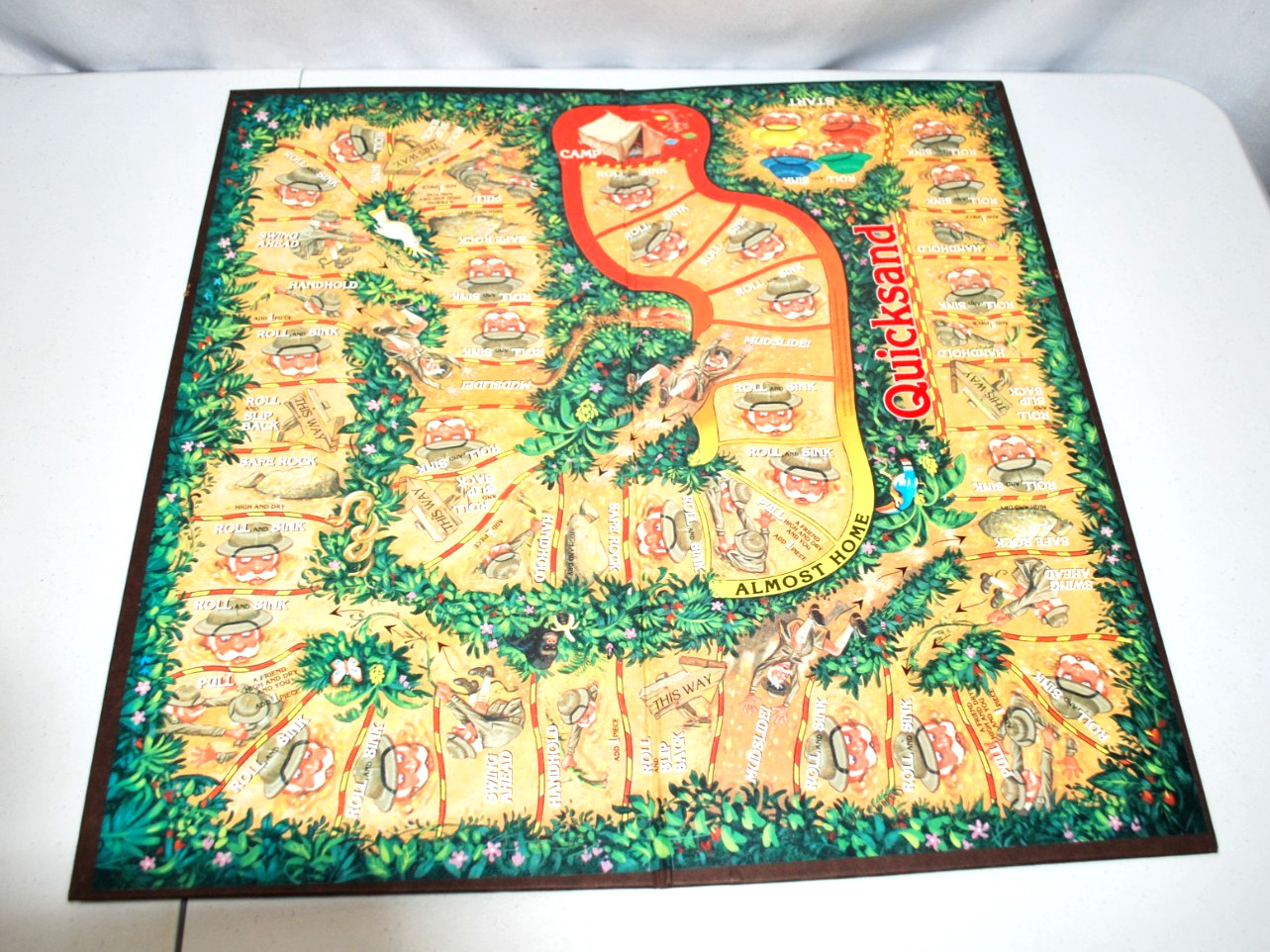 Quicksand The Board Game 100% COMPLETE Parker Brothers 1989 Slip, Slide or Sink!