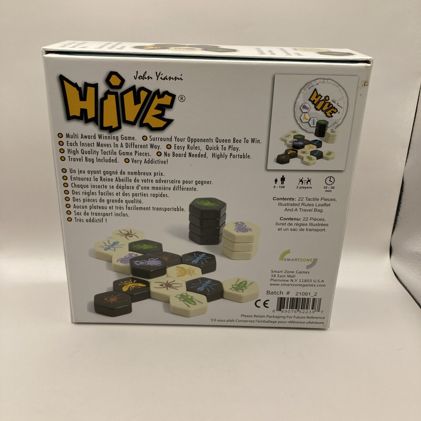 Hive Board Game 2 Player Family Fun Strategy Travel Party Entertainment Game