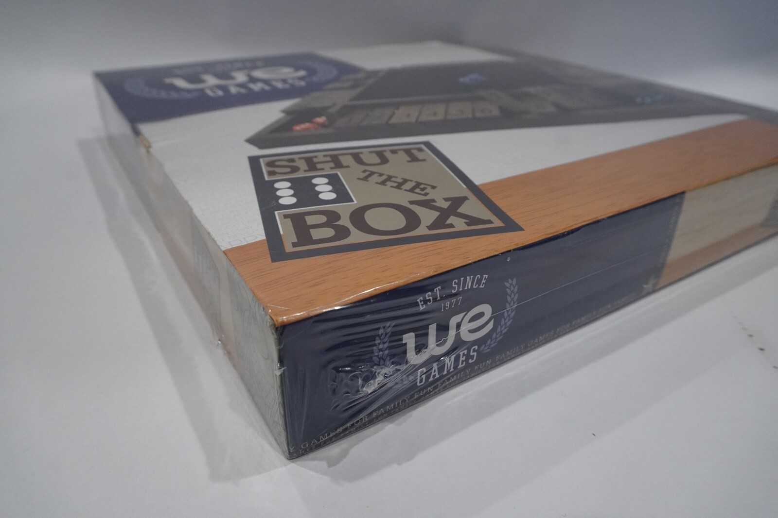 WE Games 4 Player Shut The Box Dice Game,Walnut Stained Wood Large Size NEW