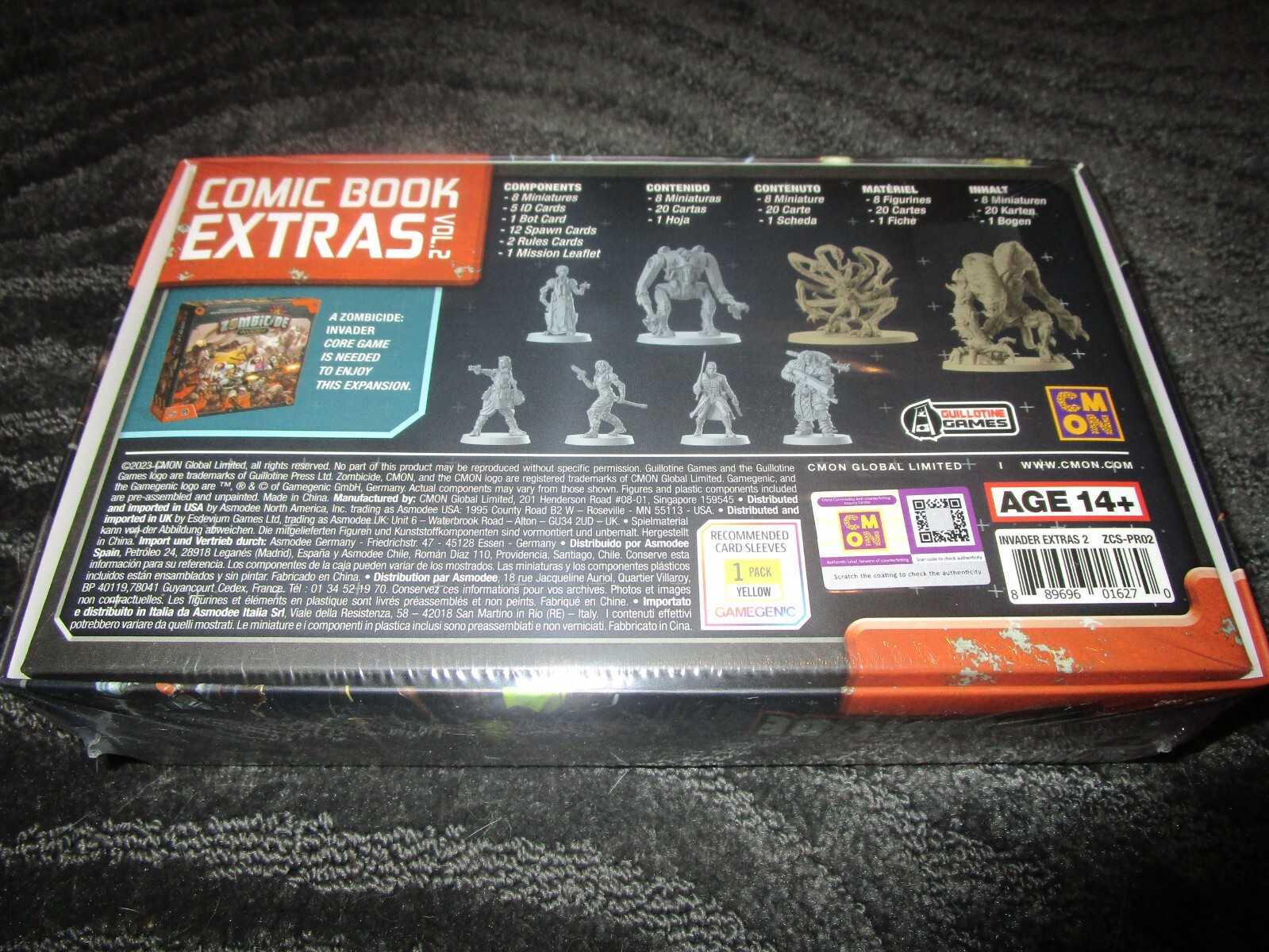 CMON Zombicide Invader Comic Book Extras Vol 2 Kickstarter Exclusive NEW