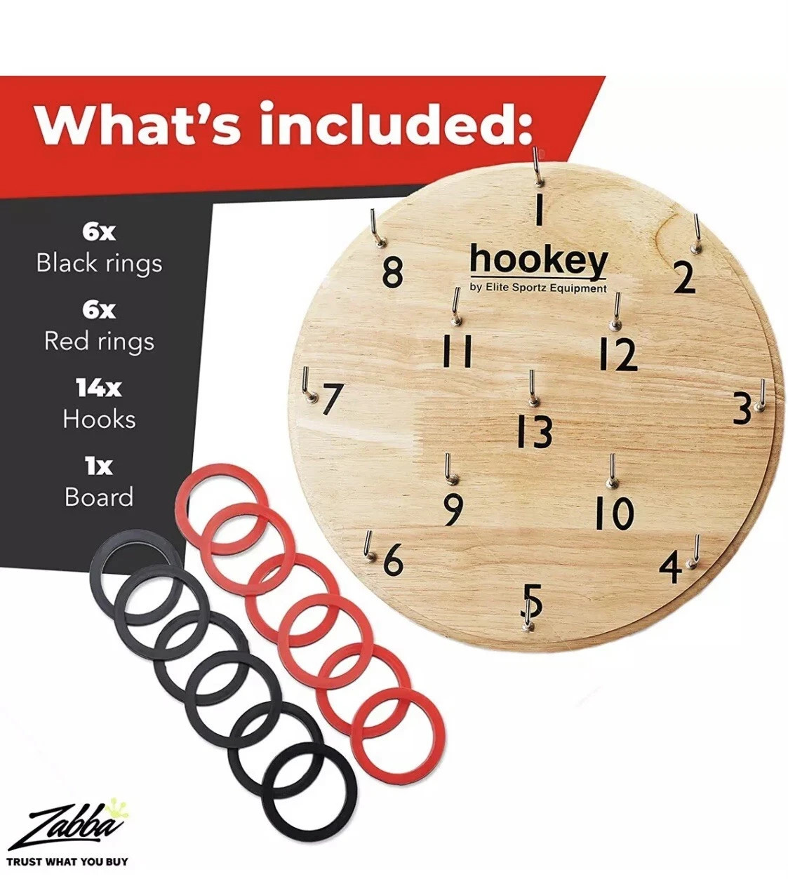 Hookey Ring Toss Game by Elite Sportz Equipment Indoor/Outdoor E