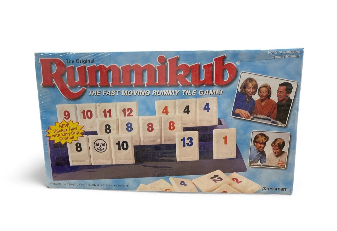 New Vintage Pressman The Original Rummikub Fast Moving Rummy Tile Game (1997)