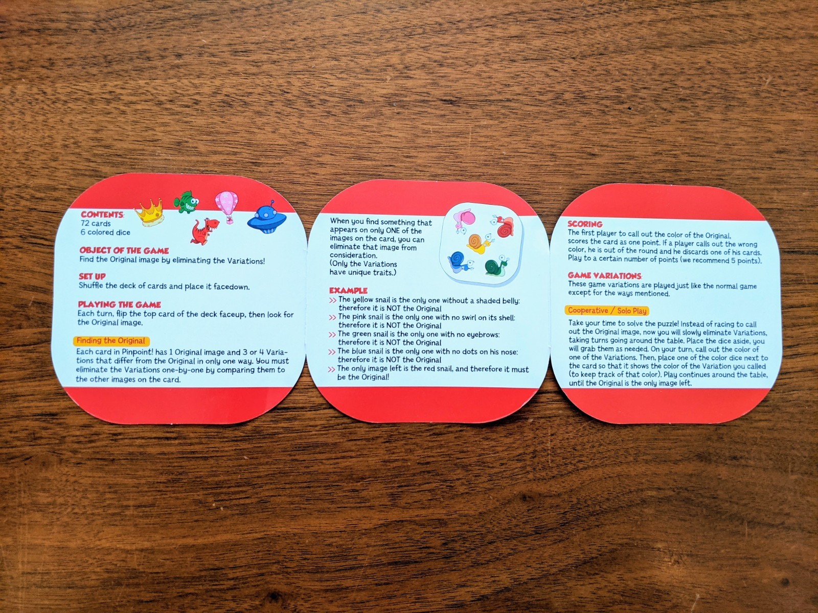 Pin Point! by Blue Orange – Brain Teasing Race to Spot the Difference Card Game