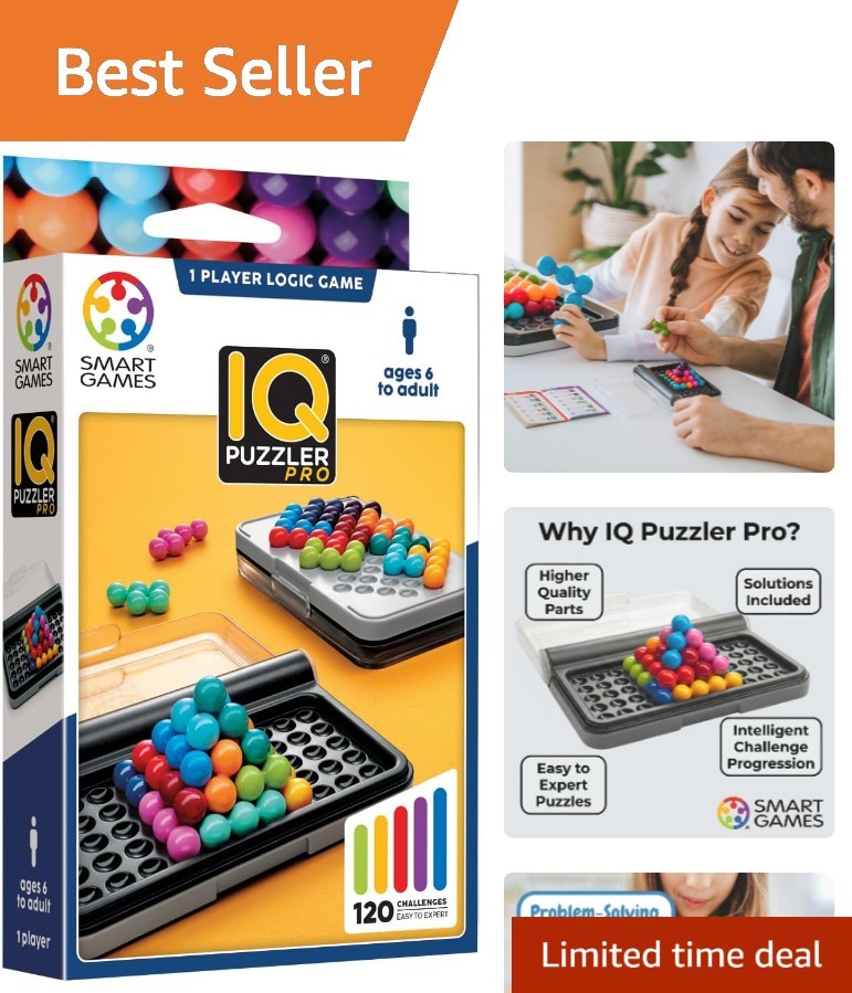 Enhance Logic & Problem Solving with IQ Puzzler Pro | 120 Skill-Building Puzzles