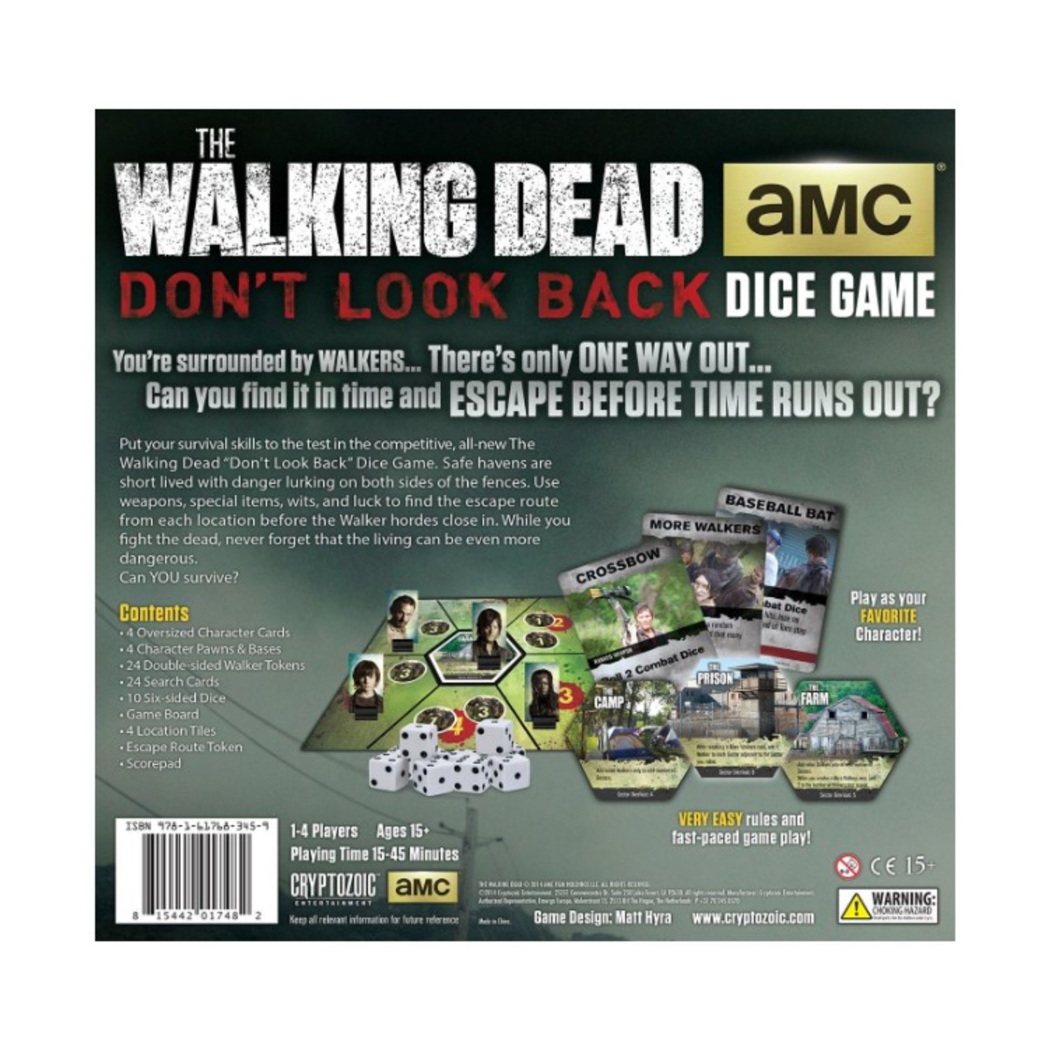 Cryptozoic The Walking Dead Walking Dead – Don’t Look Back Box VG/EX