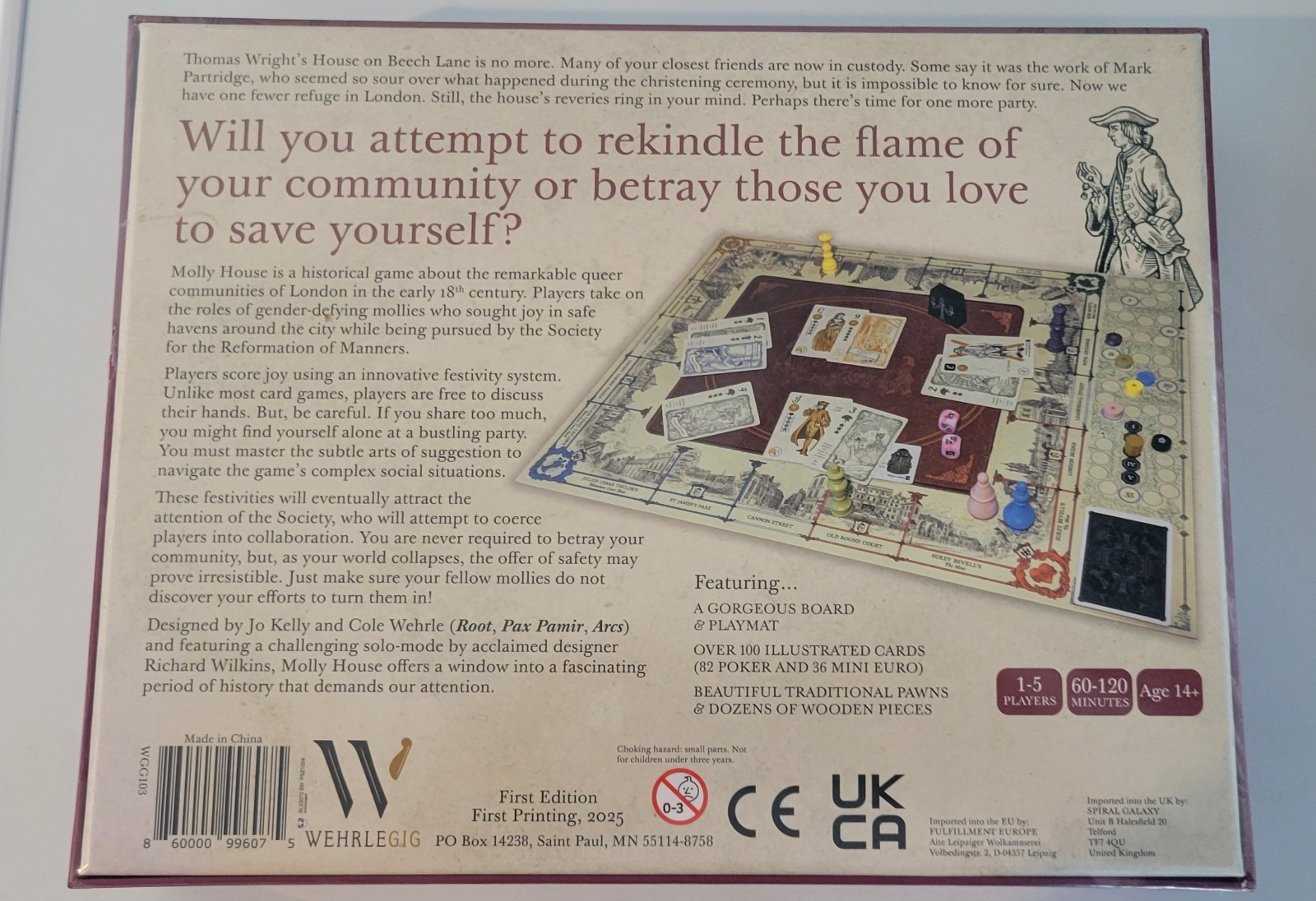 Molly House Board Game First Edition Printing 2025 Sealed – Wehrlegig Games
