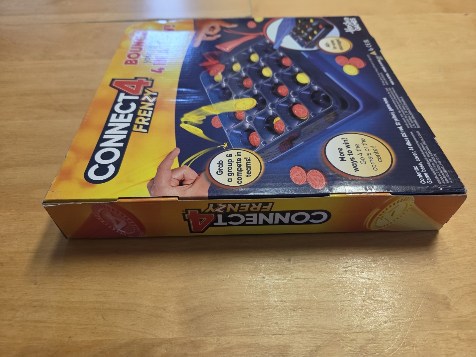 Connect 4 Frenzy Hasbro Game 2-6 Players Fast Disc Game Minor Box Wear FreeSH