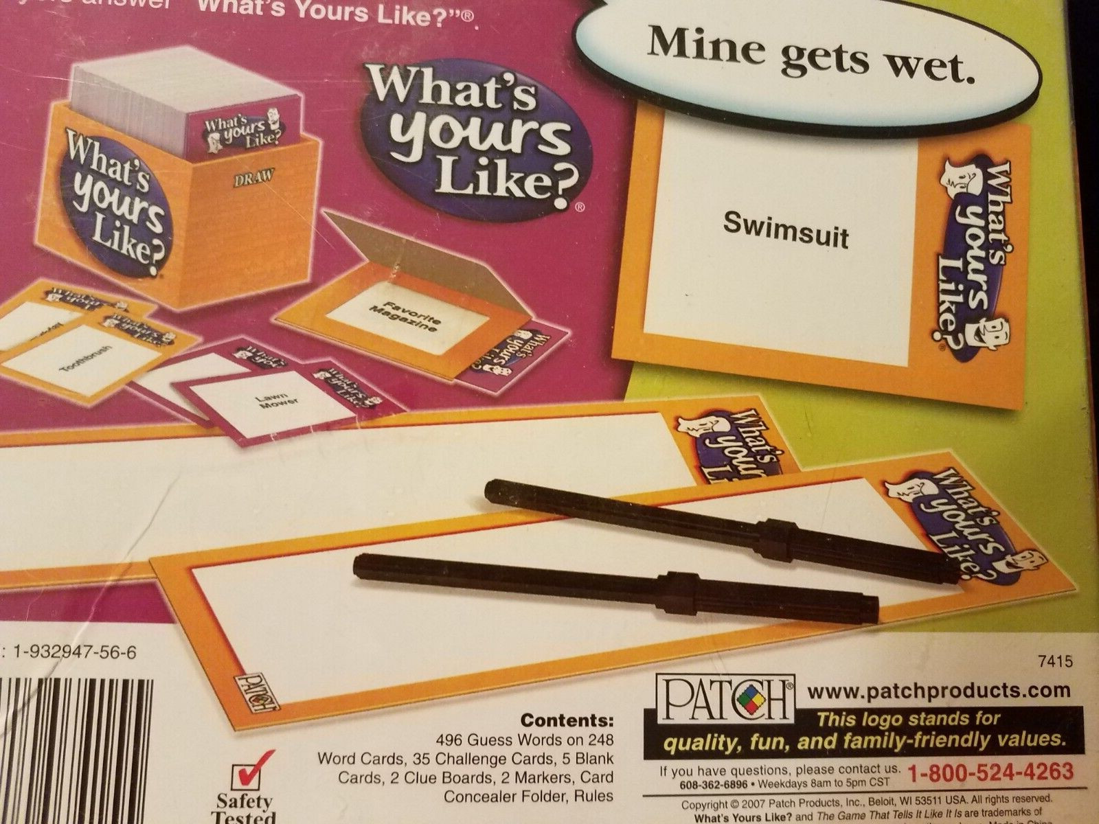 Whats Yours Like? Family Party Adult Card Game~Tell It Like It Is~Fun Humor~New!