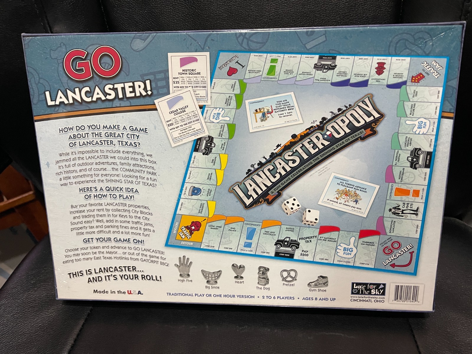 Lancaster Opoly Board Game (Late for the Sky) – SEALED NEW