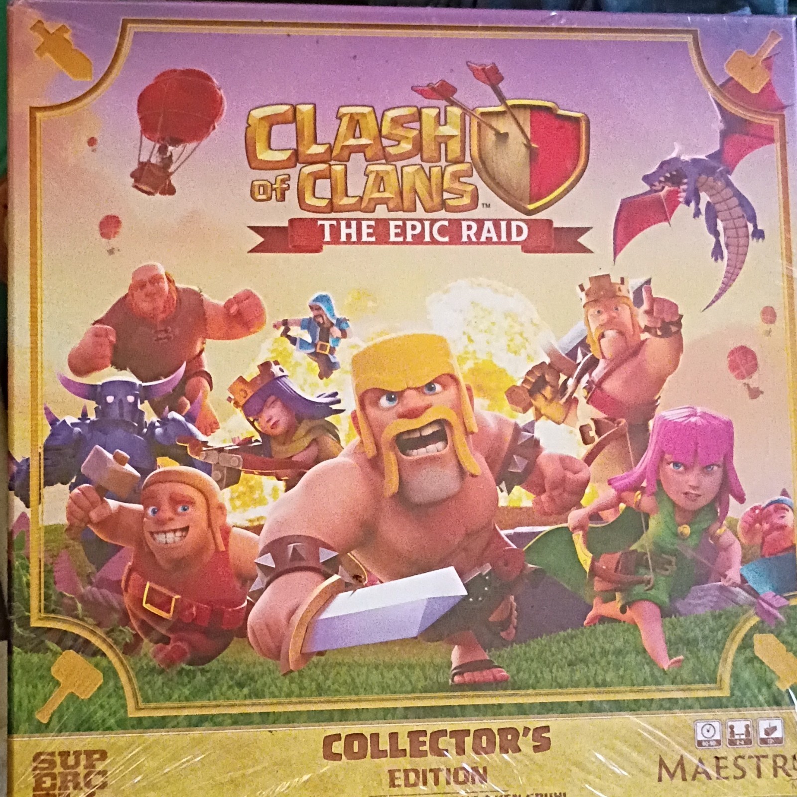 Maestro Clash of Clans: The Epic Raid Collector’s Edition Board Game 2+ 12+