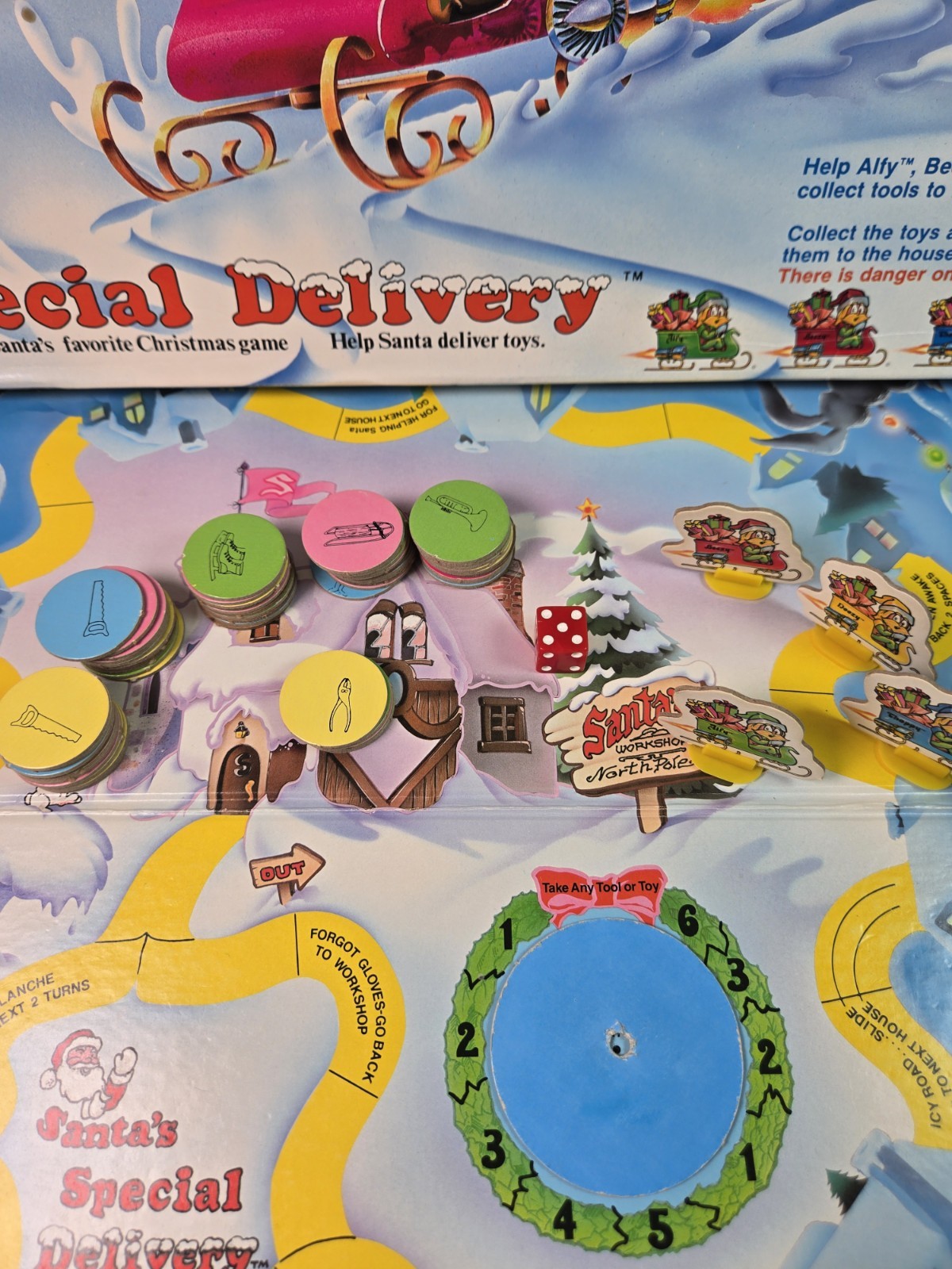 *RARE* Vintage 1983 Santa’s Special Delivery Board Game True Image 99% Complete