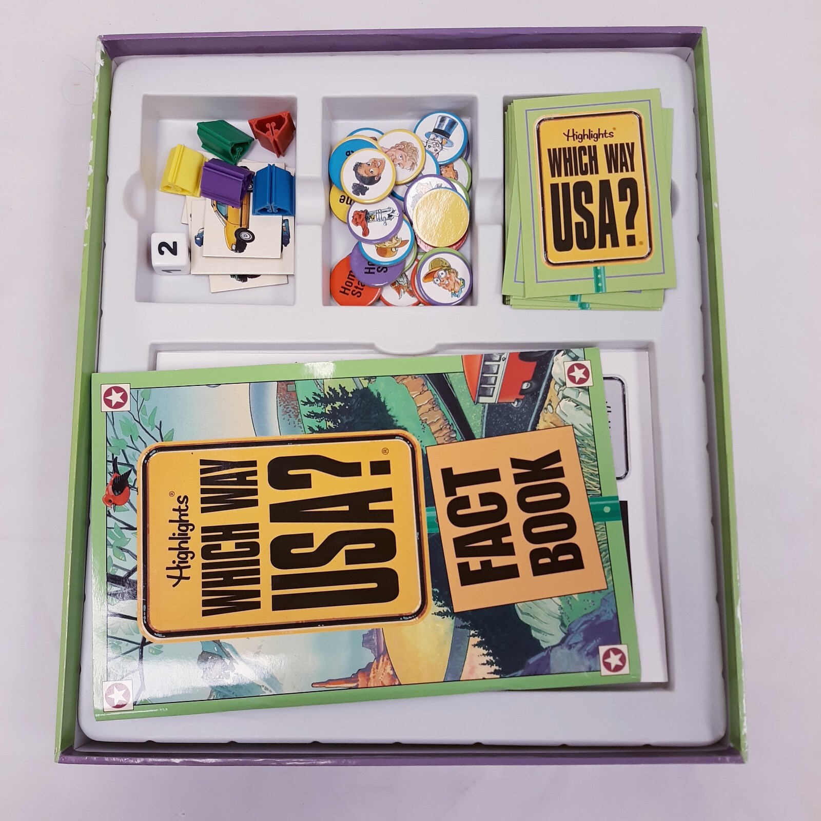 Vintage Highlights WHICH WAY USA? Board Game – complete free shipping
