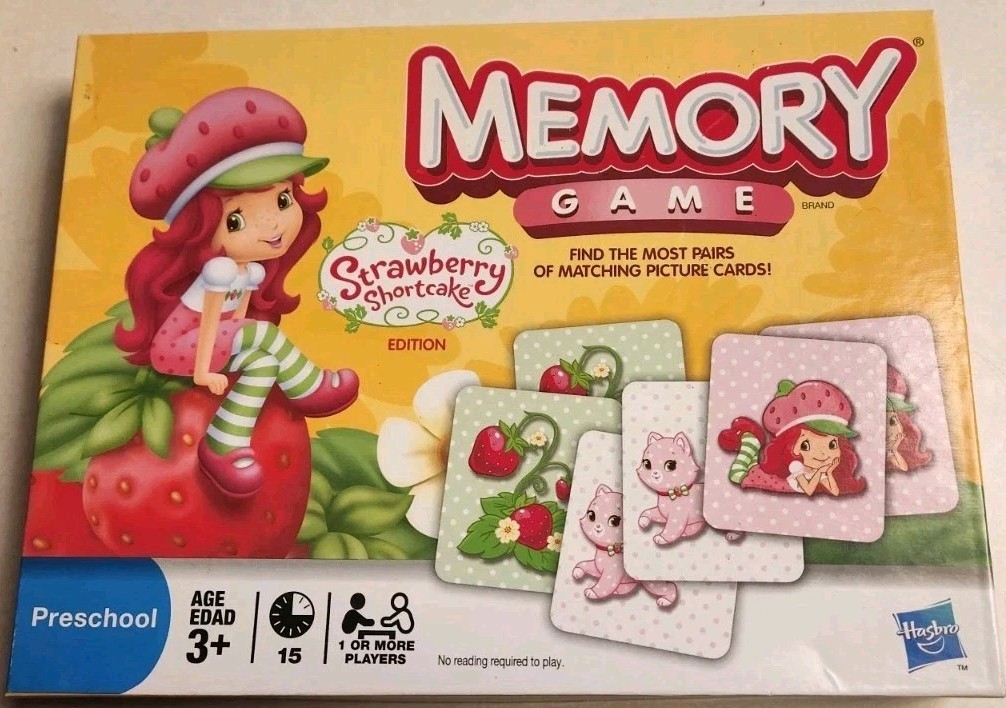 Hasbro Memory Game Strawberry Shortcake Edition 2009 Complete CIB Preschool