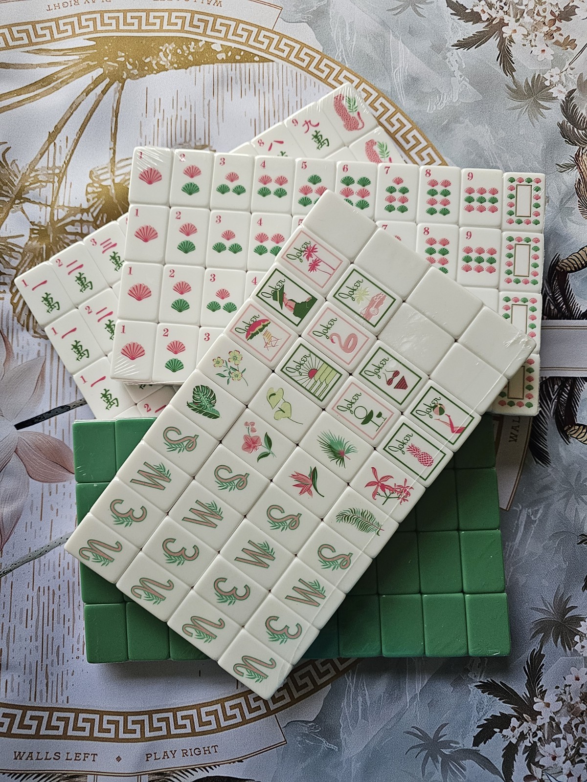 Premium Palm Royale 3 Layer Unbranded Mahjong Tiles Set 160 New