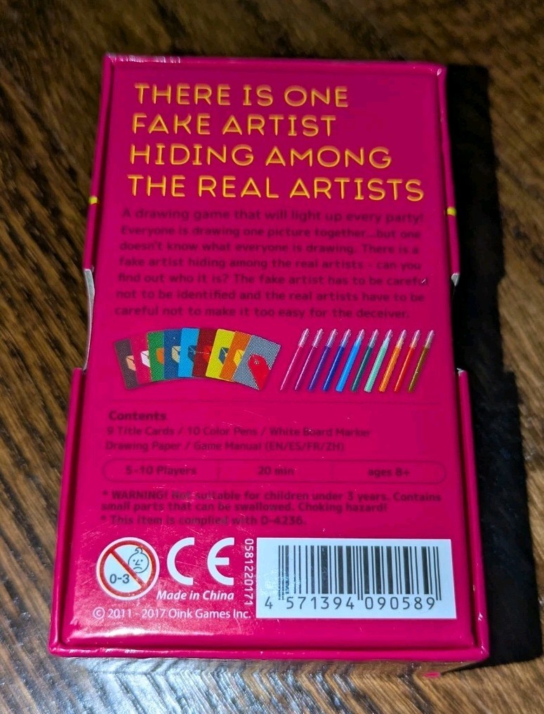 A Fake Artist Goes to New York Japanese Social Deduction Game Jun Sasaki Oink