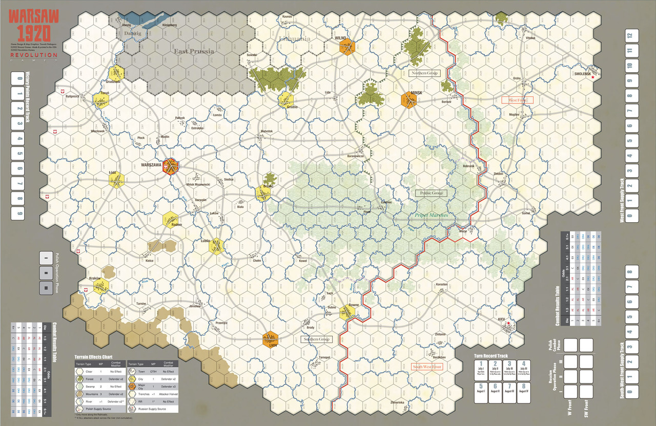 Revolution Wargames Warsaw 1920: Lenin’s Failed Conquest of Europe New In Zip