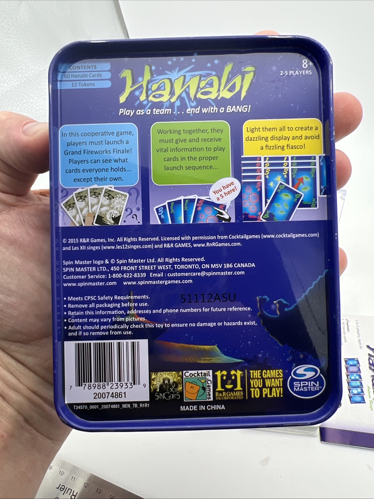 Hanabi (Travel Tin Case / Target Exclusive) – Spin Master 2015 – Complete