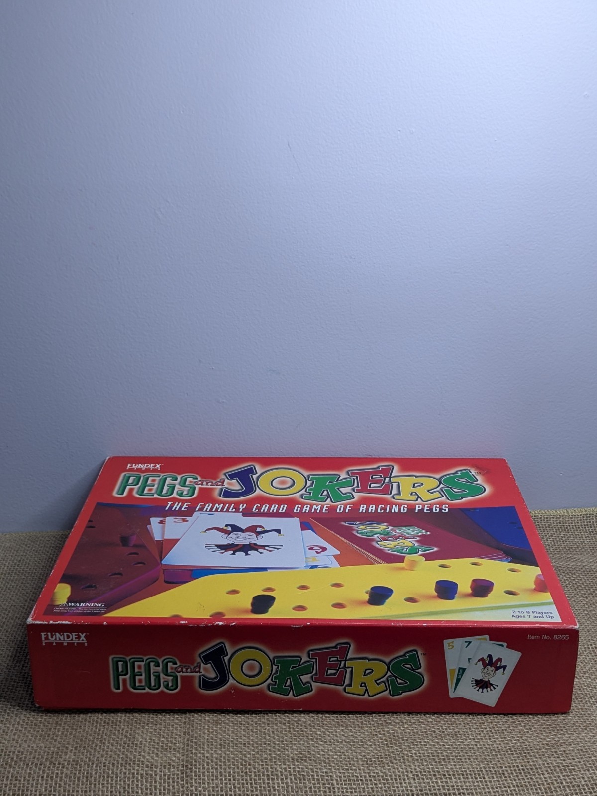New Pegs and Jokers Game Vintage 1999 Fundex Racing Family Strategy Board Game