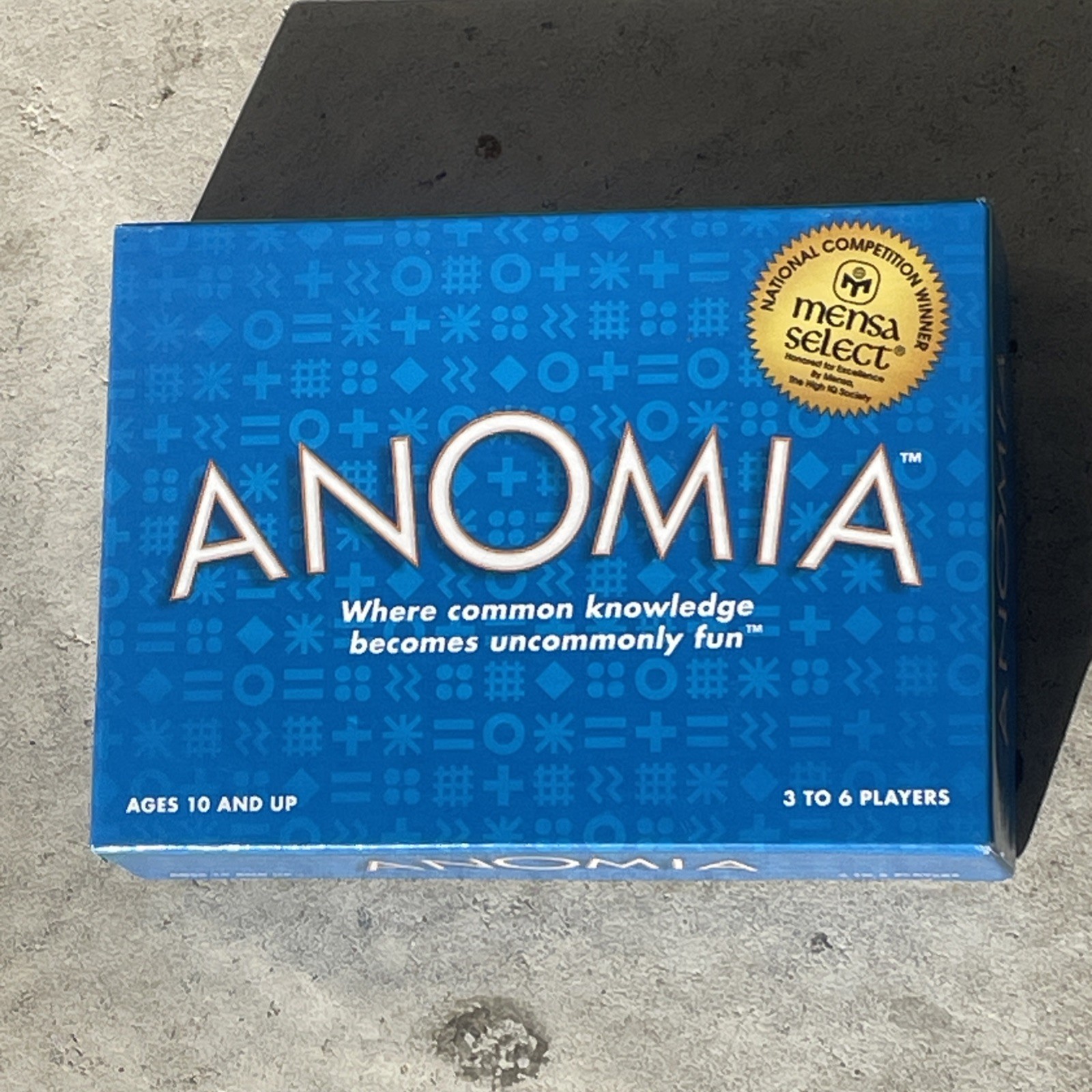 Anomia Card Game Mensa Select 2018 COMPLETE 3 – 6 Players Family Fun Friends