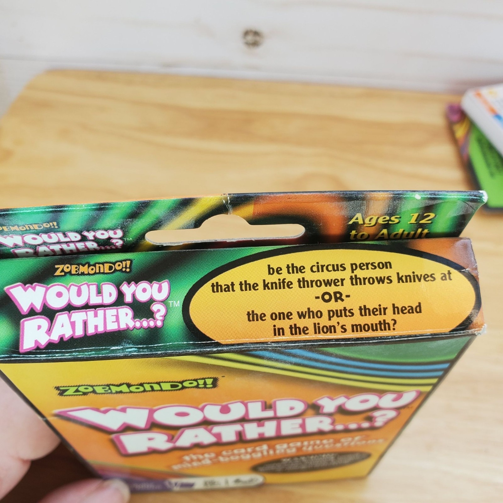 Would You Rather Card Game Zobmondo 160 Questions Ages 12 And Up Fun Icebreaker