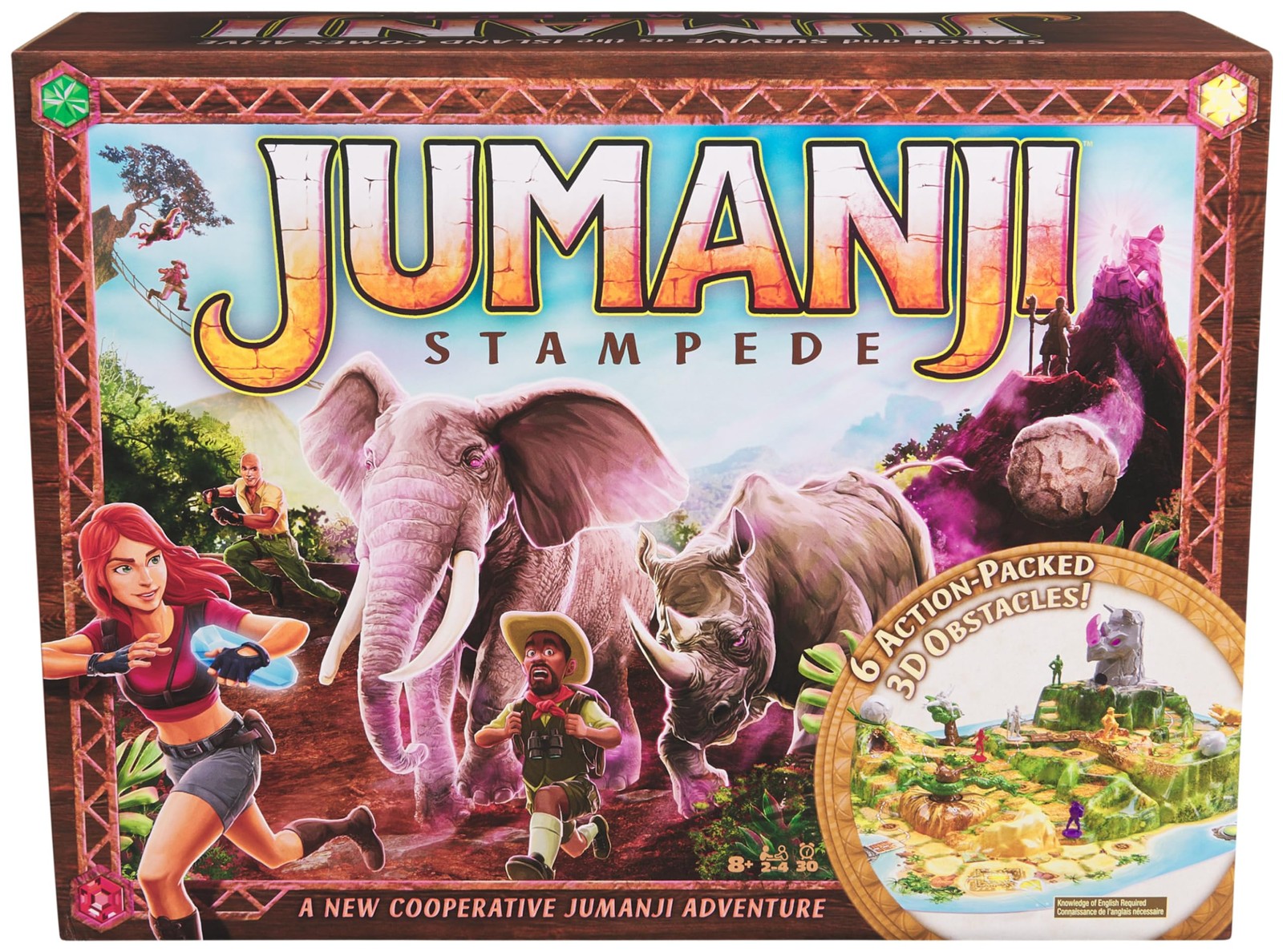 , Jumanji Stampede, 3D Adventure Cooperative Board Game, for Fans of The Juma…