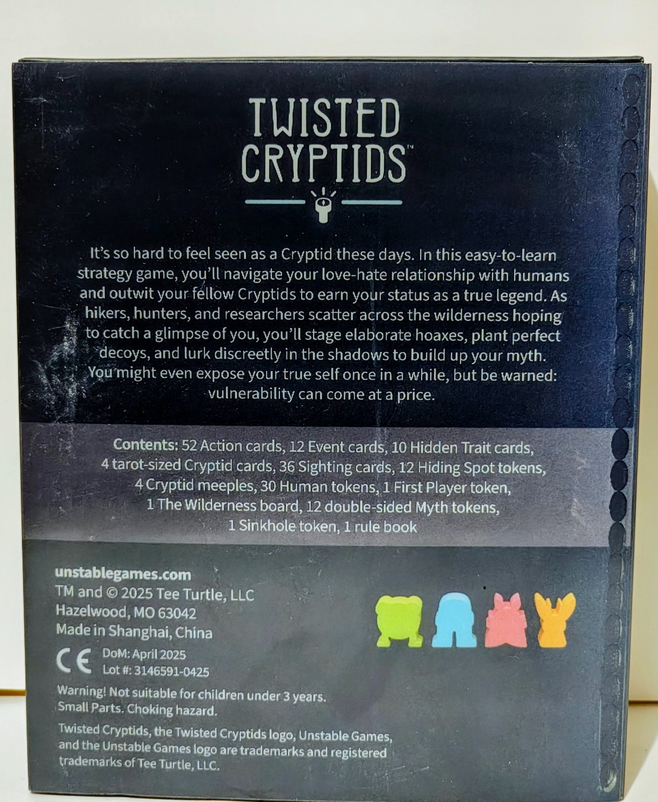 Twisted Cryptids – Board Game – Creative Thinking – 2-4 Players – Complete