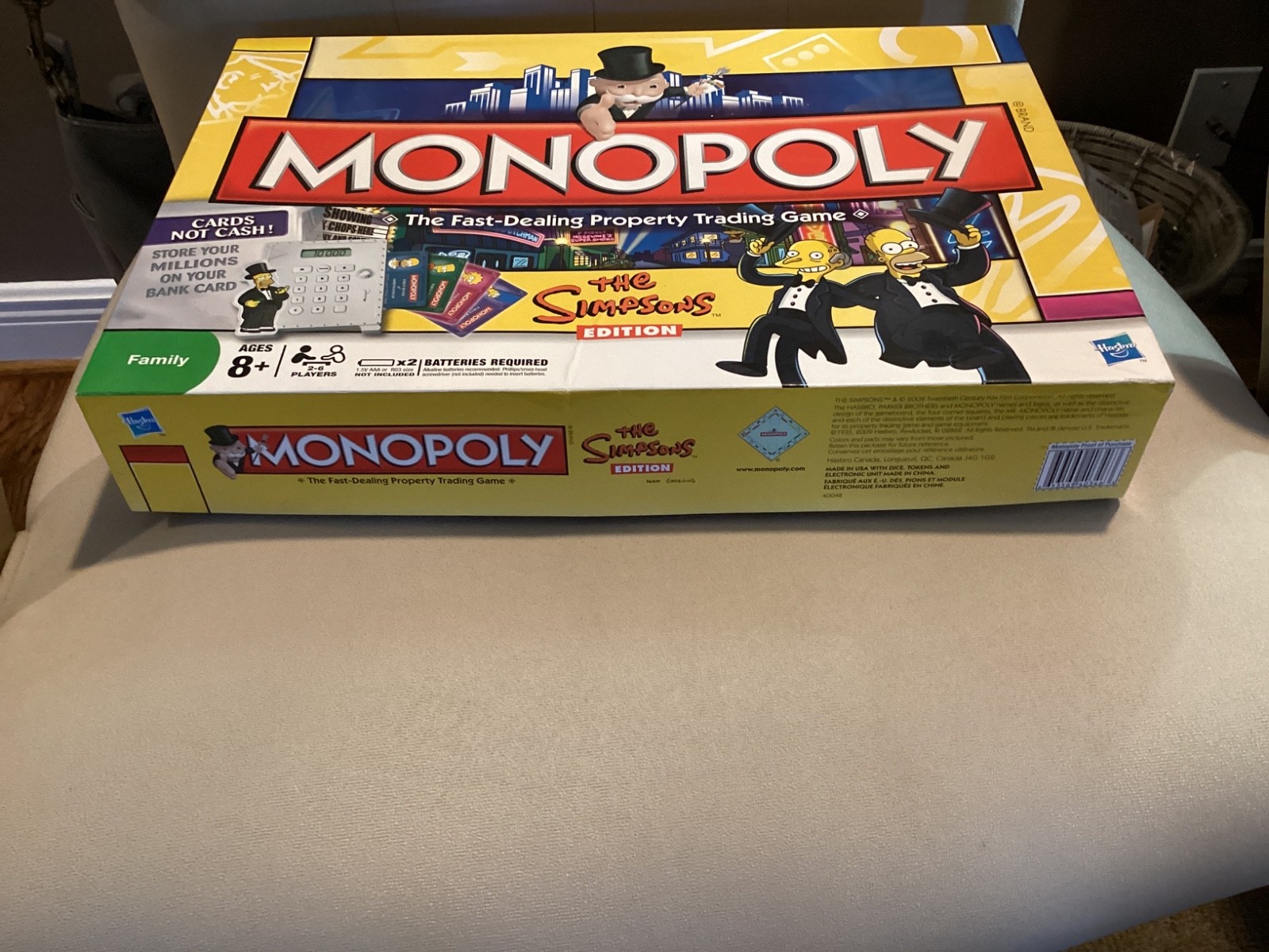 Monopoly The Simpsons Edition 2009 Electronic Banking Game Complete-NEW Open Box