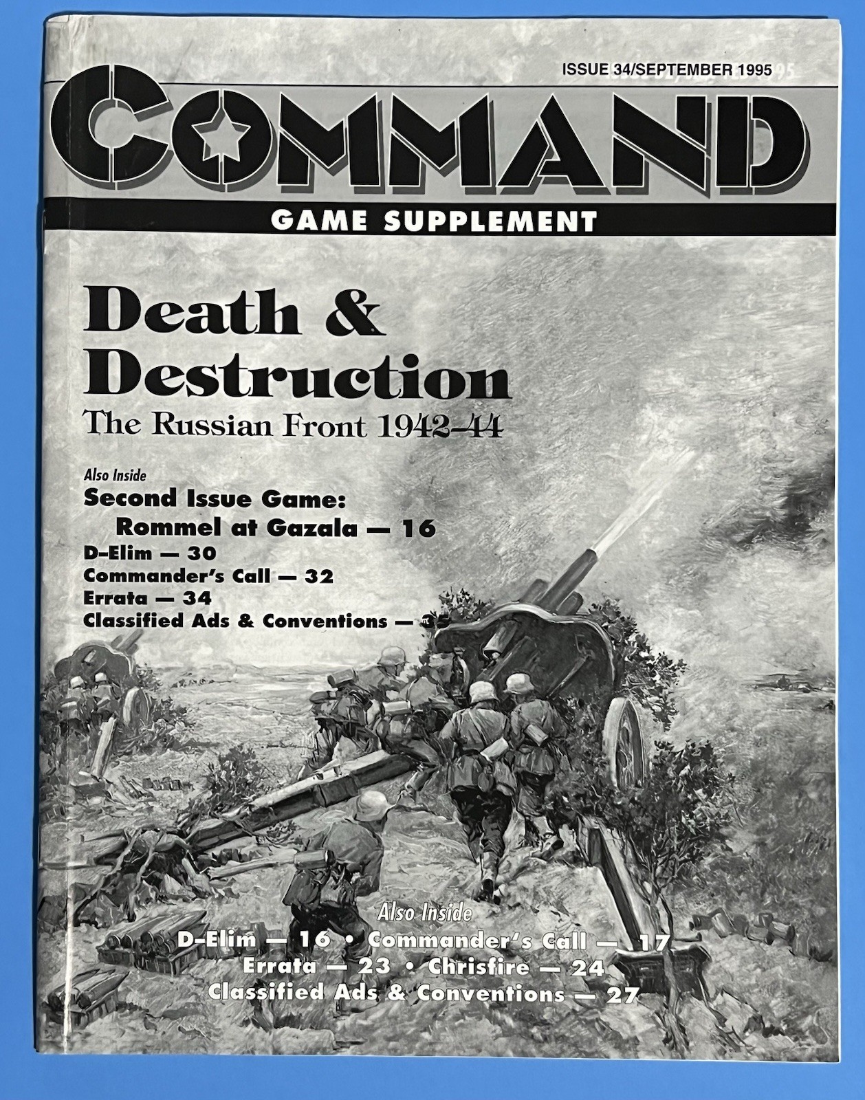 XTR Command Mag #34 w/Death & Destruction and Rommel at Gazala games. NEW, UP