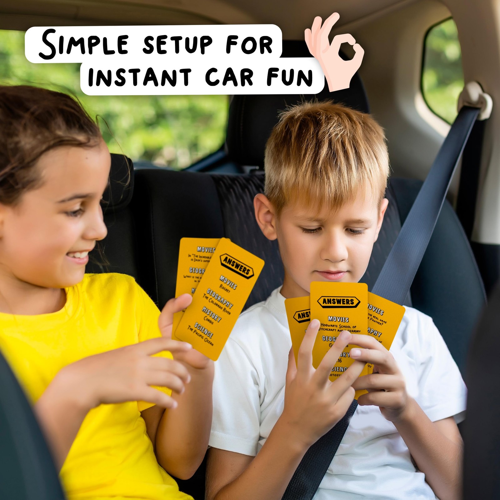 Road Trip Trivia – Road Trip Games for Kids Travel Essentials Car Activities …