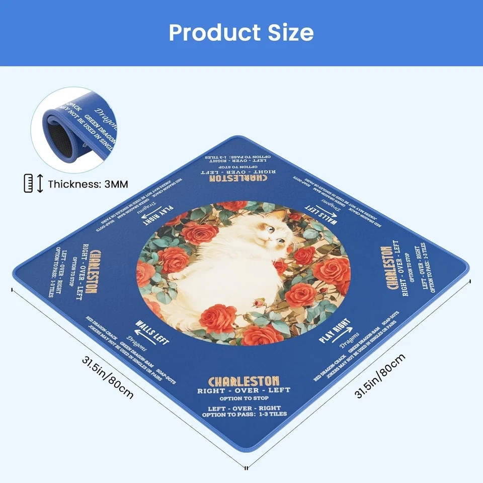 Mahjong Mat for Table, Mah Jongg Mat, Mahjong Mats, Mahjong Set Mahjong Table Cl