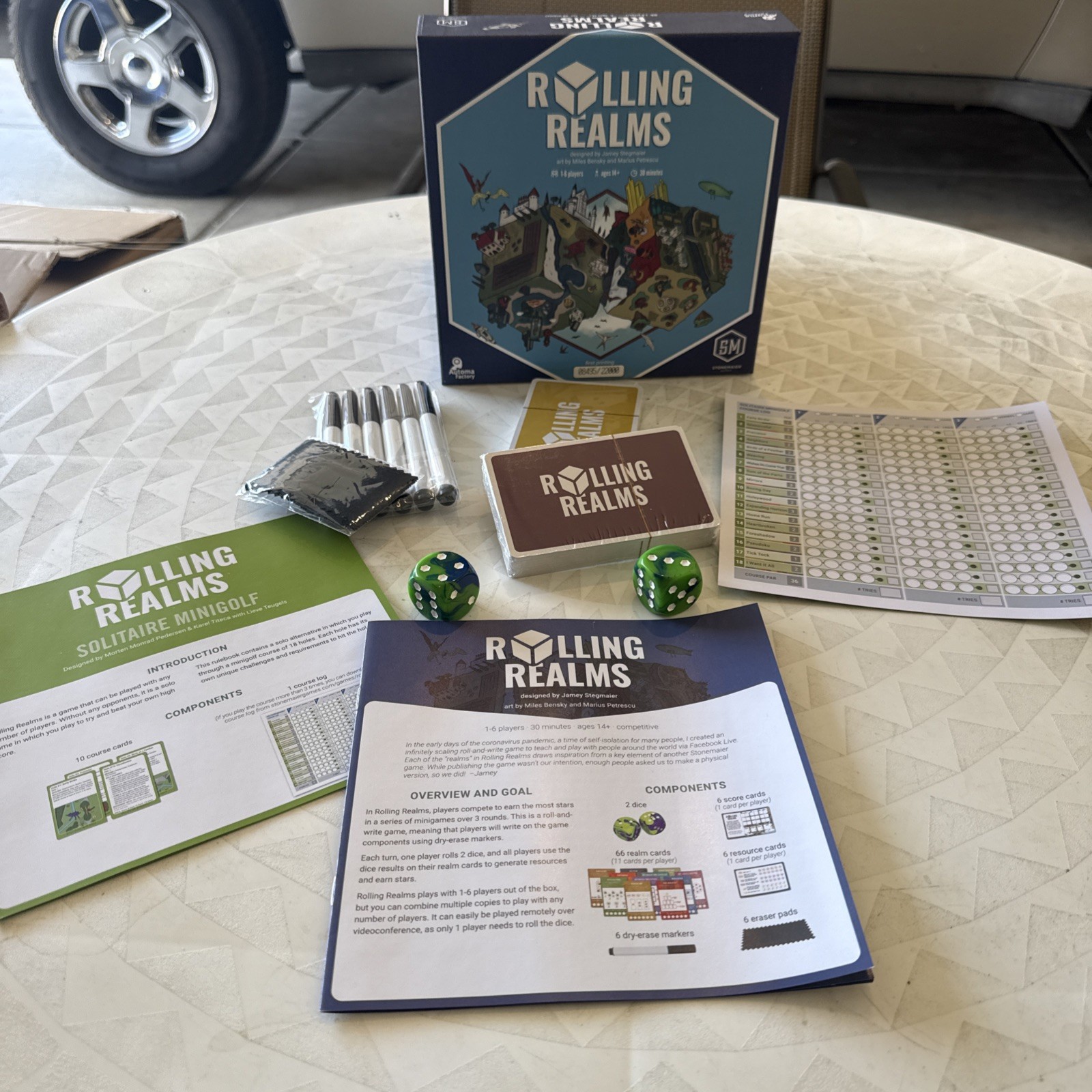 ROLLING REALMS ~ Roll & Write Game by Stonemaker Games ~ KICKSTARTER