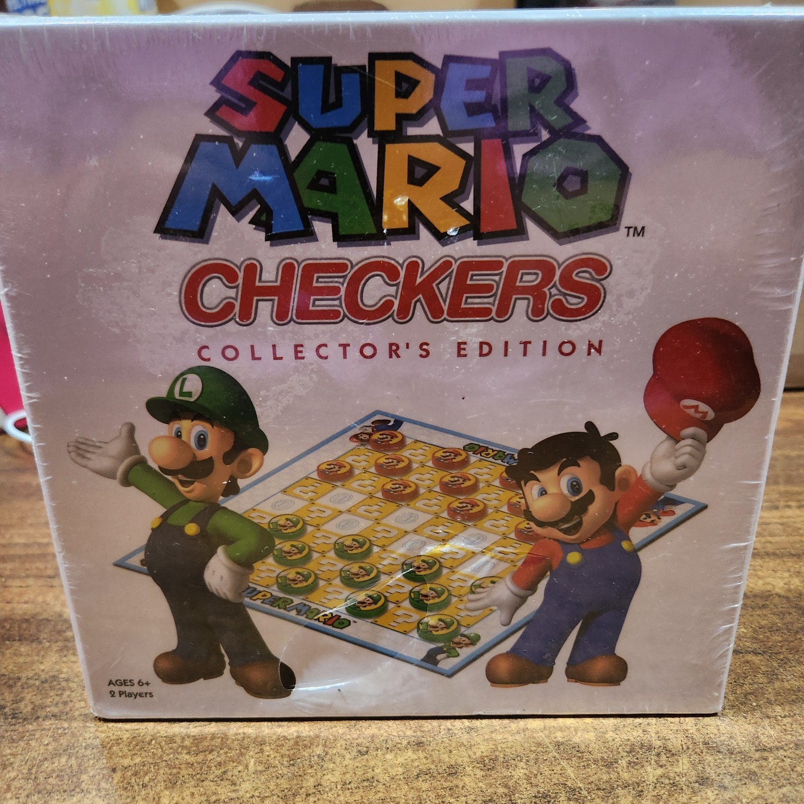 2012 Nintendo Super Mario Brothers Checkers Collector’s Edition Game NEW Sealed
