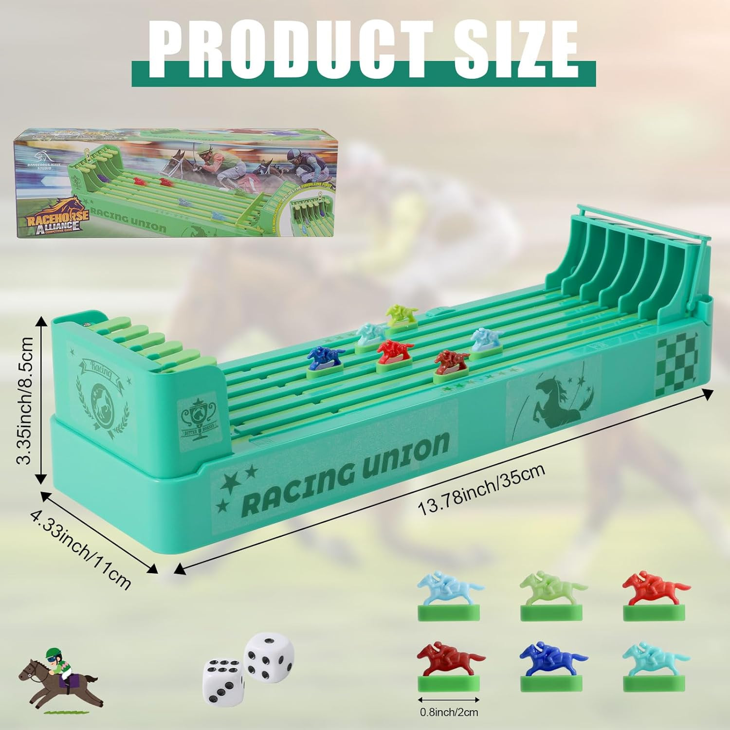 Horse Race Board Game, Electronic Horse Racing Game, Portable Tabletop Toys, Inc