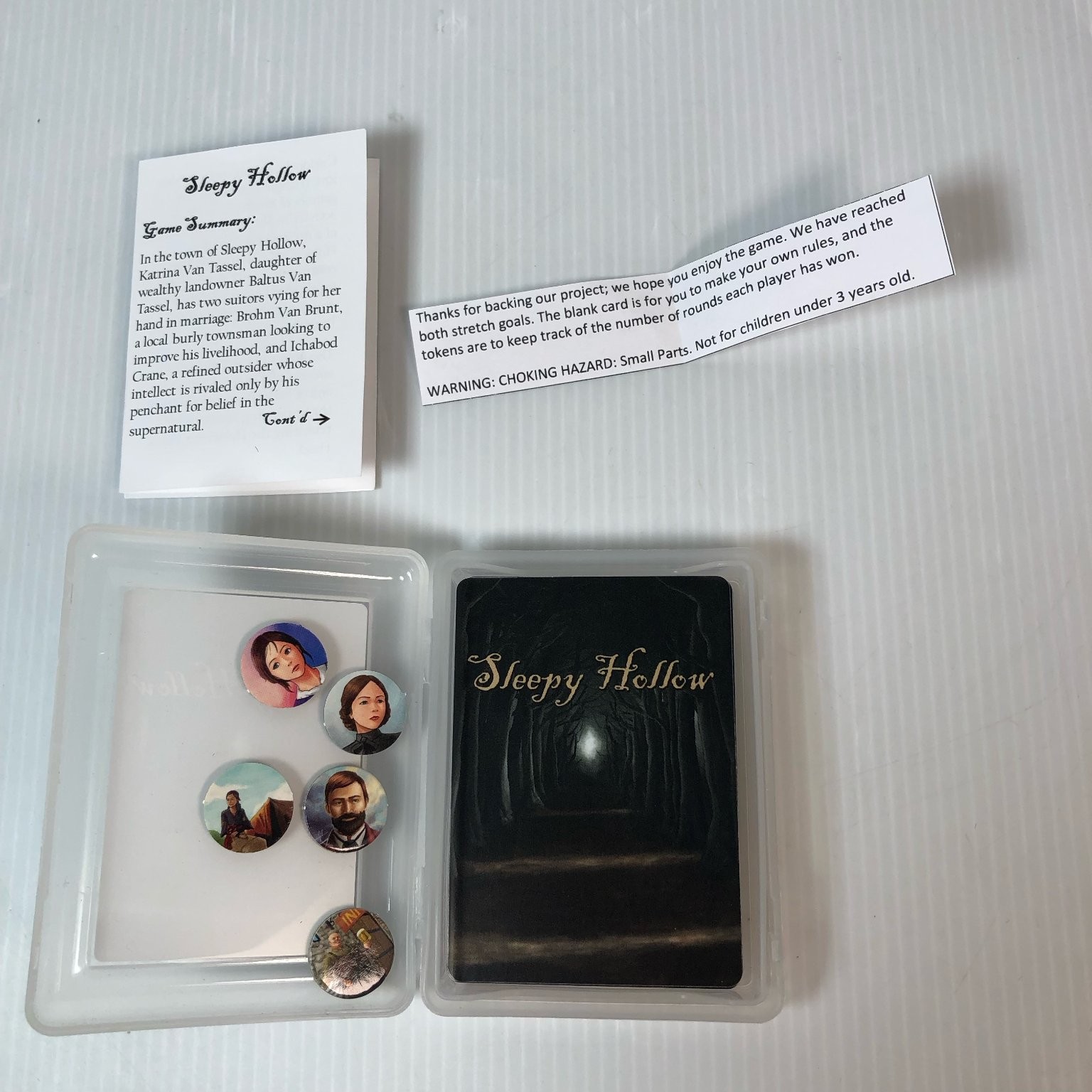 Sleepy Hollow Card Game Kickstarter Edition Horror Fantasy Story Based