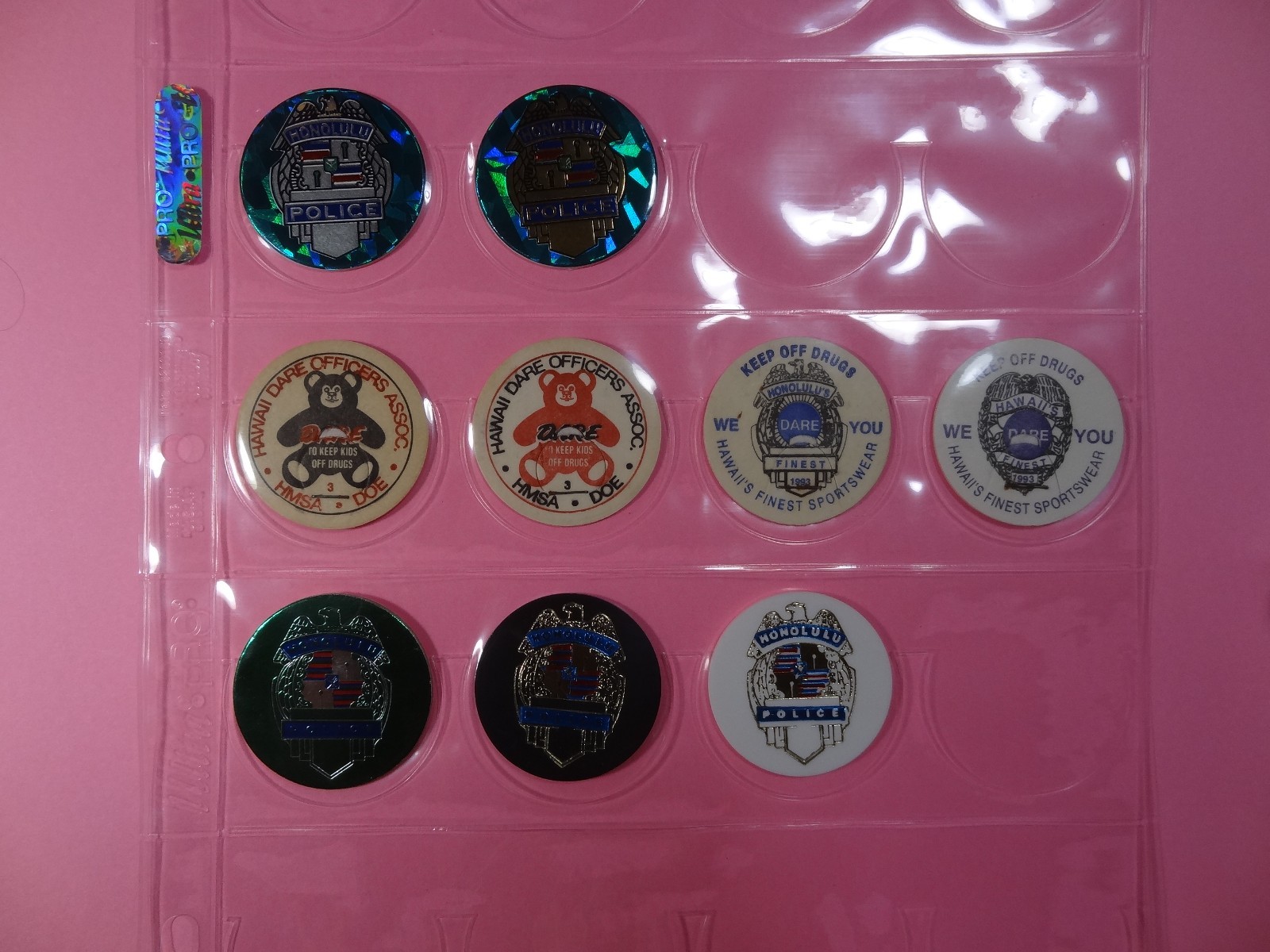 Pogs * HAWAII * POLICE * MISCELLANEOUS * DARE * Honolulu