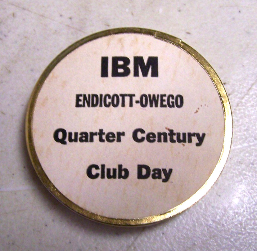 Vintage 1940’s IBM Tic Tac Toe Dexterity Game Quarter Century Club Day Endicott