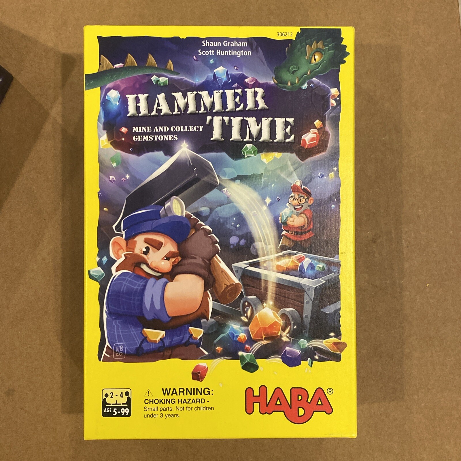 HABA Hammer Time – Gem Collecting Dexterity Game – Incomplete