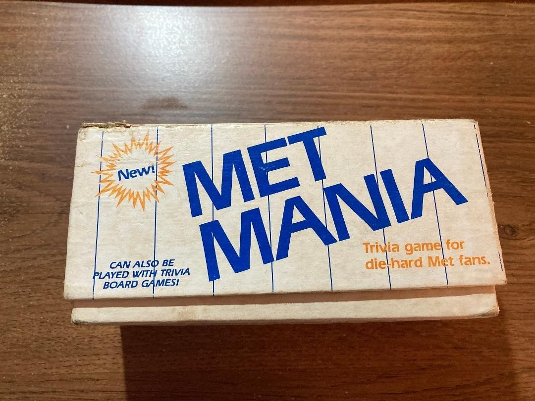 1985 Target Met Mania Die Hard Met Edition SPORTS Trivia Game Vintage